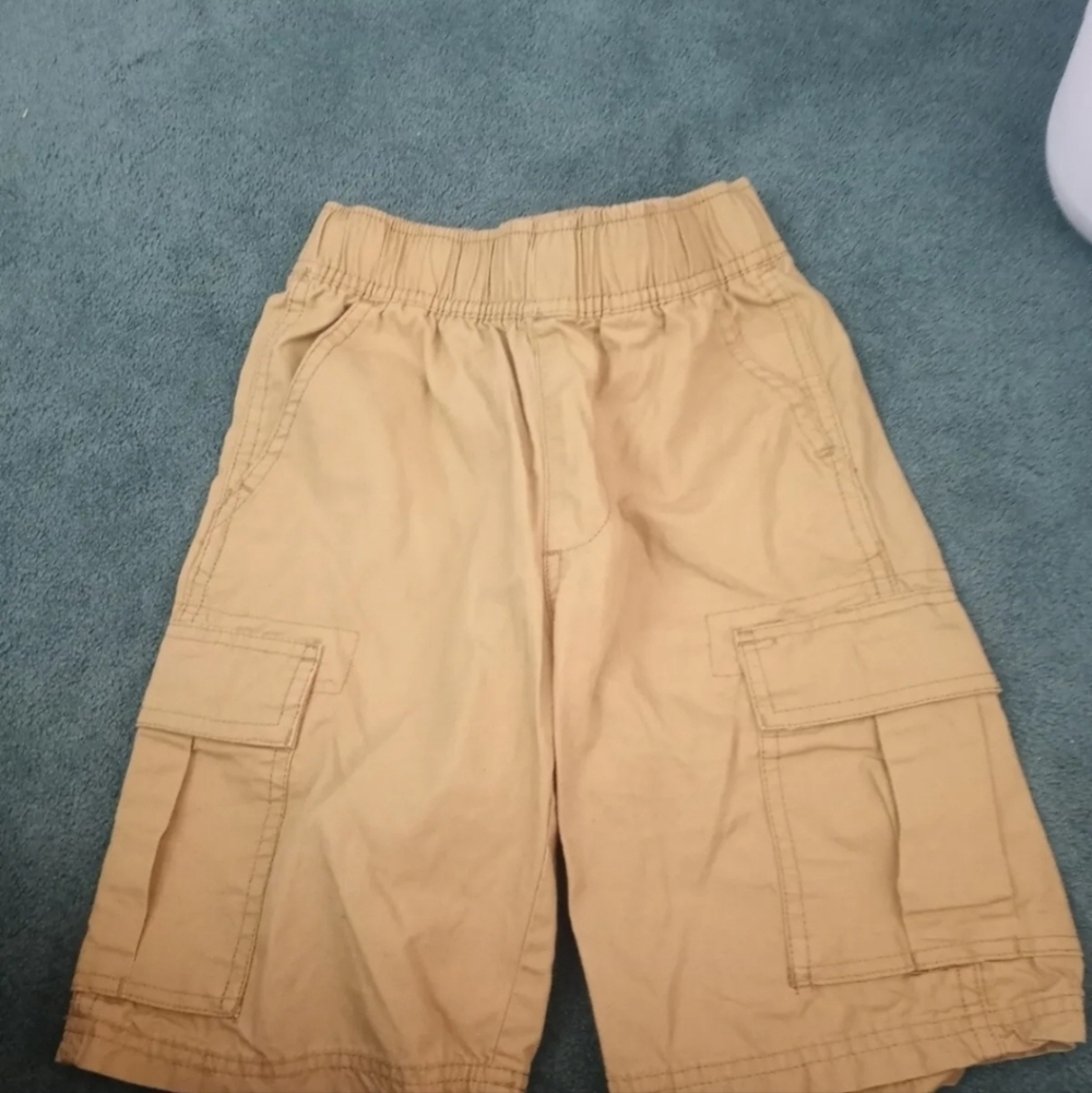 The Childrens Place Boys Size 8 Adjustable Waist khaki Cargo Shorts New
